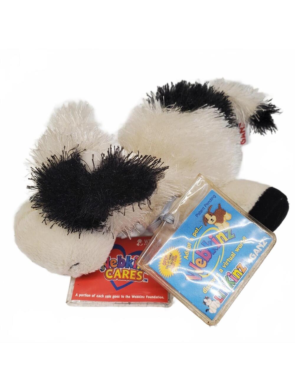 Ganz Webkinz Lil Kinz Cow Plush Toy With Code 8" HS003